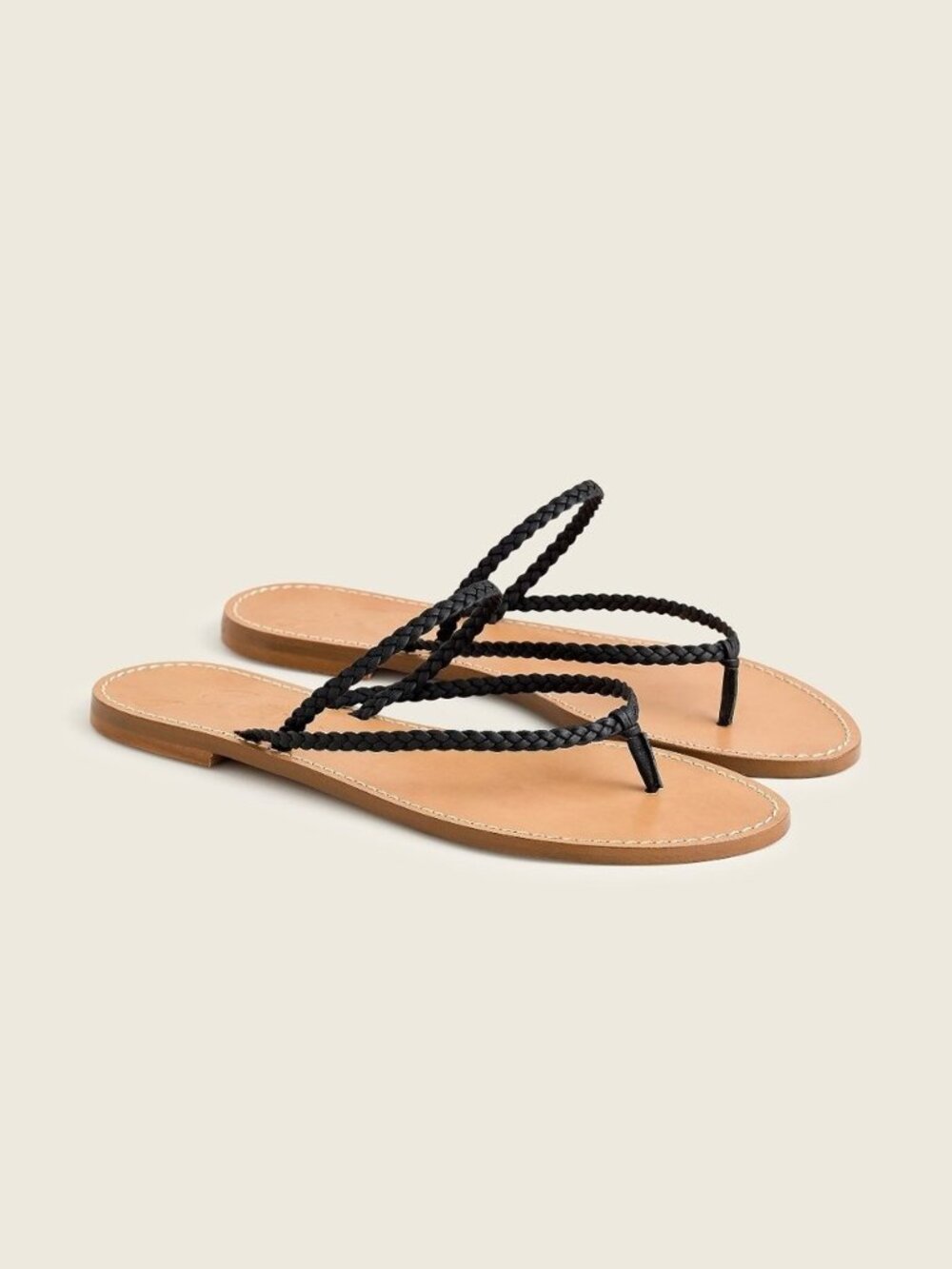 J. Crew Capri braided-strap flip-flops 10